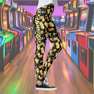 Retro Games Pattern Leggings