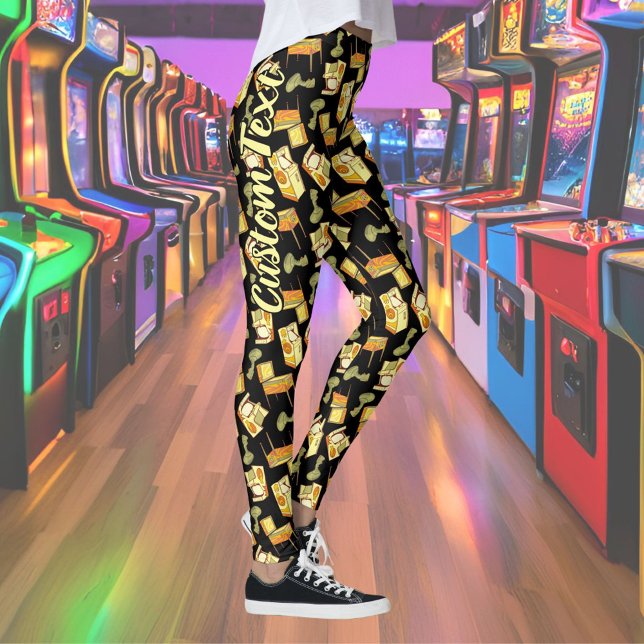 Retro Games Pattern Leggings (Creator Uploaded)