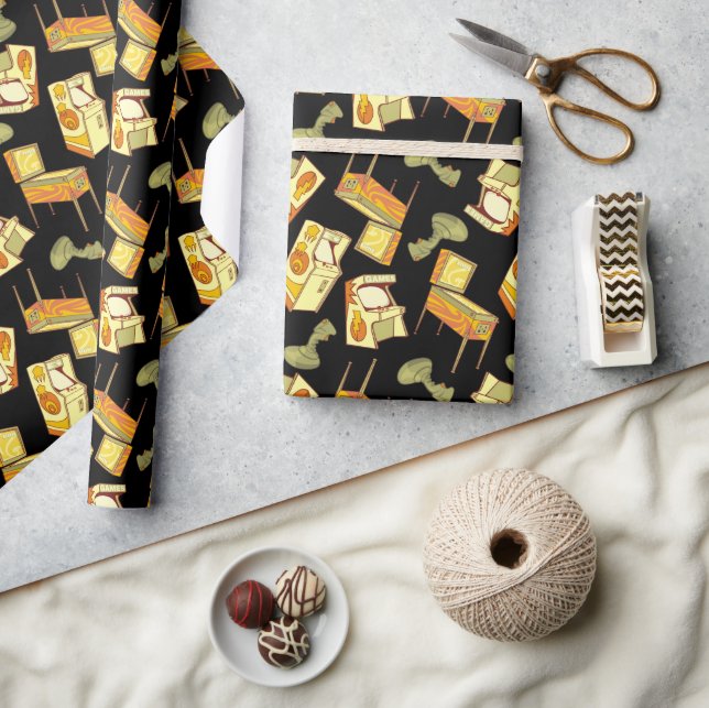 Retro Games Pattern Wrapping Paper (Crafts)
