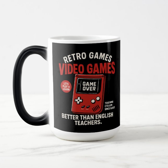 Retro games video games teaching english since  Magic Mug (Left)