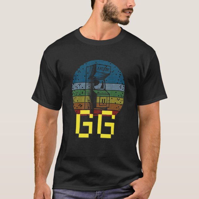 Retro Gaming Arcade Machine Bit Concsole Video Gam T-Shirt (Front)
