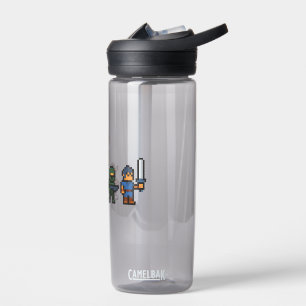 Retro Gaming Characters Water Bottle