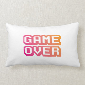 Retro Gaming Pixel Font Throw Pillow