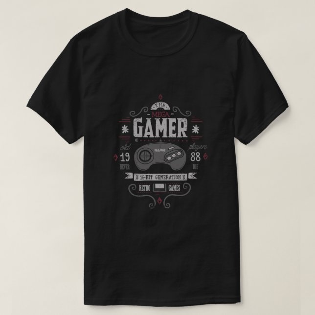 Retro Gaming - Sega genesis 16 bit - Cartridge gam T-Shirt (Design Front)