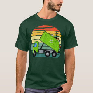 Retro Garbage Truck Waste Management Tee Boys Todd