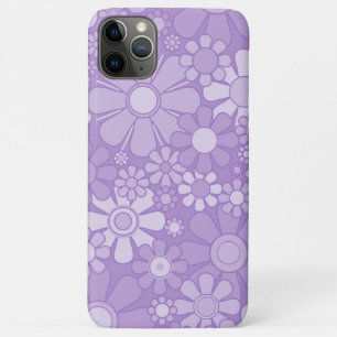 Retro Garden Cheerful Floral Pattern Lavender iPhone 11 Pro Max Case