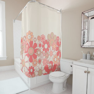 Retro Garden Flower Cuff Pink Peach 60s Pastel