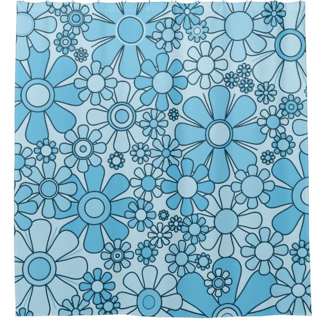 Retro Garden Flowers 60s 70s Floral Pattern (Front)
