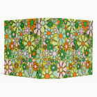 Retro Garden Flowers Groovy 60s 70s Colourful