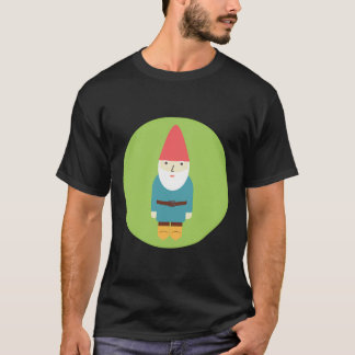 Retro Garden Gnome Print T-Shirt
