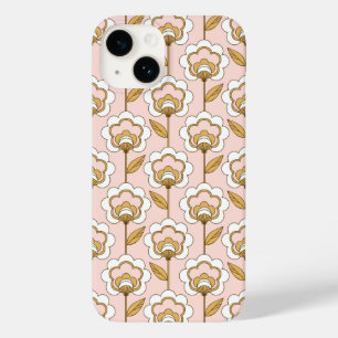 Retro Garden Pink Floral Pattern Case-Mate iPhone 14 Case