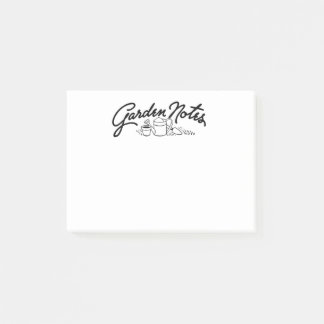 Retro Garden Typography Post-it Notes