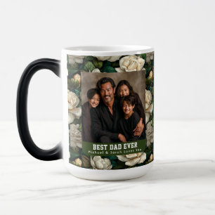 Retro Gardenias Flower Happy Fathers Day Stanley  Magic Mug