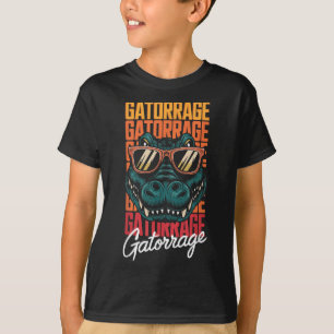Retro Gators Personalized Name Apparel Style Clic T-Shirt