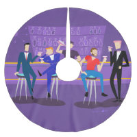 Retro Gay Bar Christmas Tree Skirt