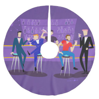 Retro Gay Bar Christmas Tree Skirt