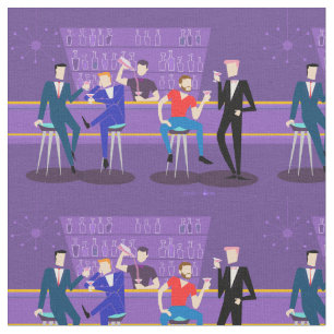 Retro Gay Bar Fabric