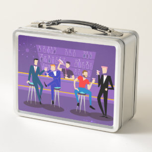 Retro Gay Bar Metal Lunchbox