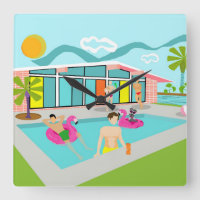 Retro Gay Pink Flamingo Pool Party