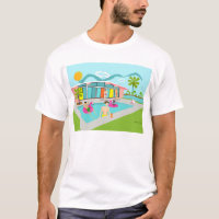 Retro Gay Pink Flamingo Pool Party