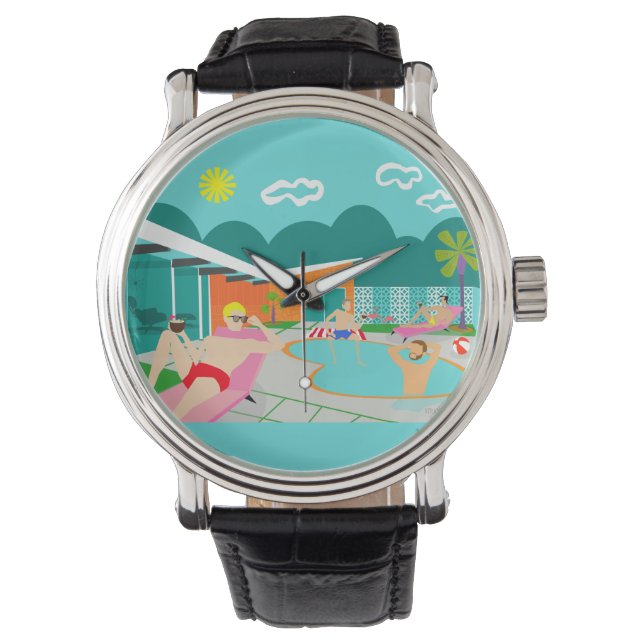 Retro Gay Pool Party Watch (Front)