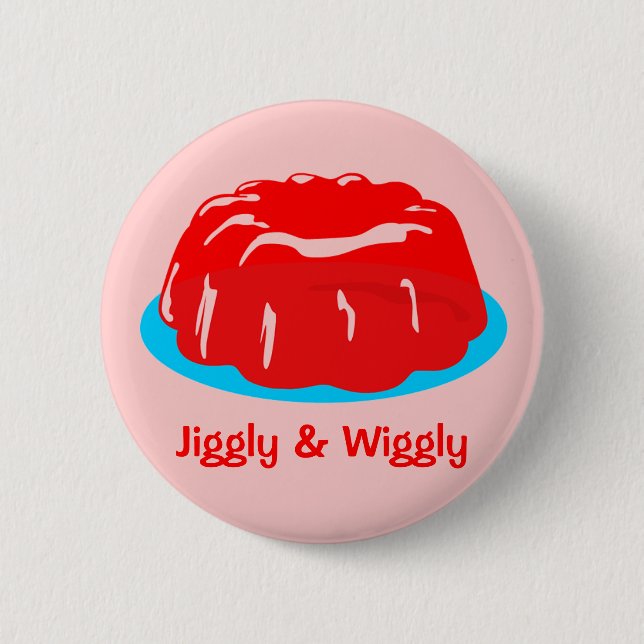 Retro Gelatin Mould 2 Inch Round Button (Front)