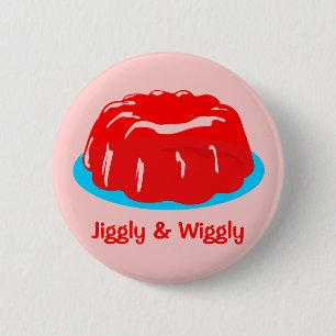 Retro Gelatin Mould 2 Inch Round Button