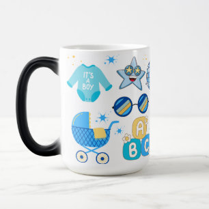 Retro Gender Reveal It's a Boy Magic Mug