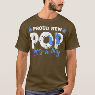 Retro Gender Reveal Proud New Pop It's A Boy T-Shi T-Shirt