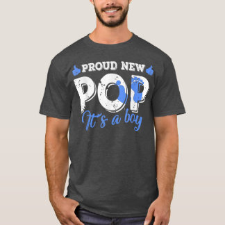Retro Gender Reveal Proud New Pop It's A Boy T-Shirt