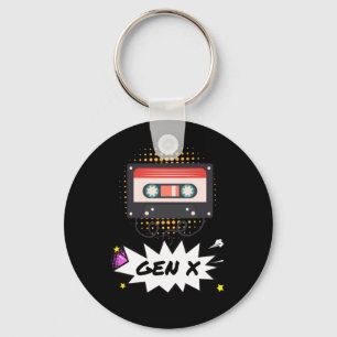 Retro Generation X cassette 90s Keychain