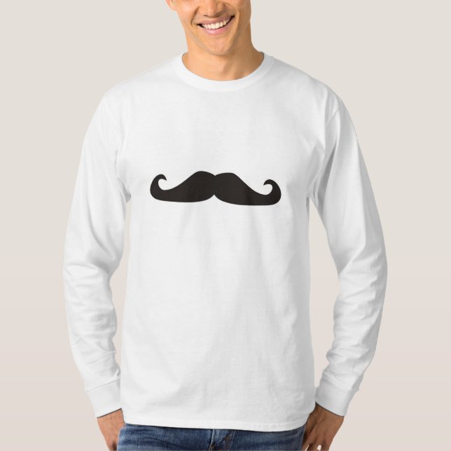 Retro gentelman moustaches hipsters tshirt (Front)