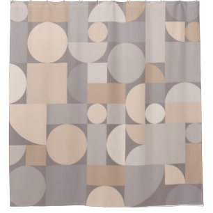 Retro Geometric Art Taupe