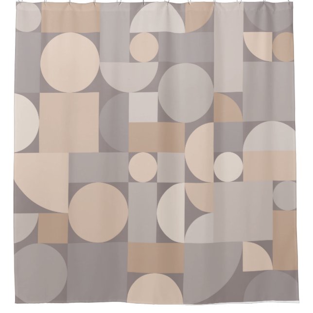 Retro Geometric Art Taupe (Front)
