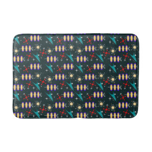 Retro Geometric Bath Mat