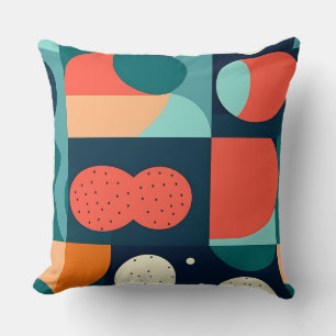 Retro Geometric Bauhaus Pillow