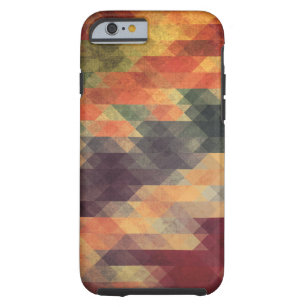 Retro Geometric Bold Stripes Worn Colours Tough iPhone 6 Case