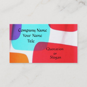Retro Geometric Business Card