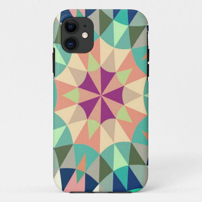 Retro Geometric Case-Mate iPhone Case (Back)