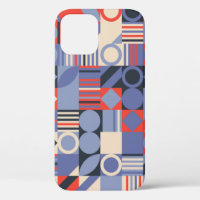 Retro geometric covers set. Bauhaus retro design c
