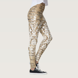 Retro Geometric Leggings - Ephemera Pattern Gift