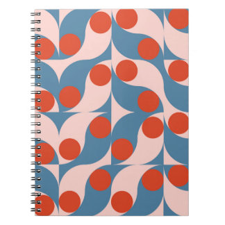 Retro Geometric: Modern Vintage Mosaic. Notebook