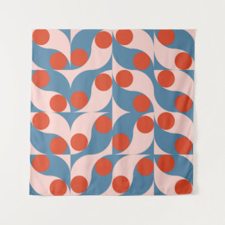 Retro Geometric: Modern Vintage Mosaic. Tapestry