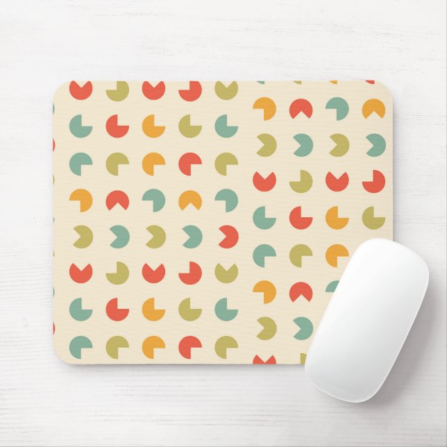Retro Geometric  Mouse Pad (With Mouse)