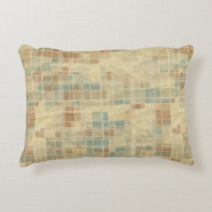Retro geometric pattern 2 accent pillow