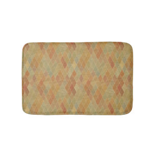Retro geometric pattern 2 bath mat