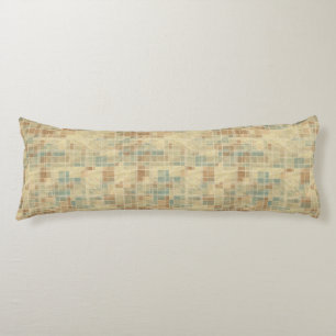 Retro geometric pattern 2 body pillow
