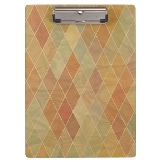 Retro geometric pattern 2 clipboard (Front)