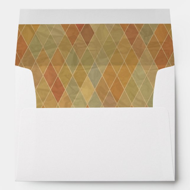 Retro geometric pattern 2 envelopes (Back (Bottom))