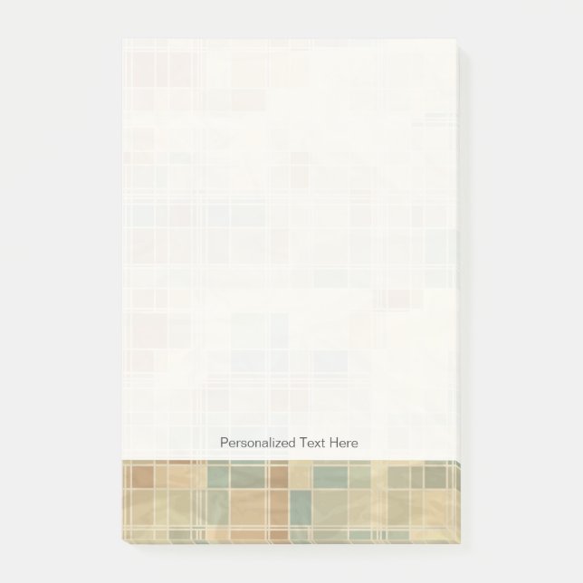 Retro geometric pattern 2 post-it notes (Front)